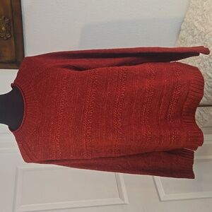 Croft & Barrow Women's Rich Red Crew Neck Sweater